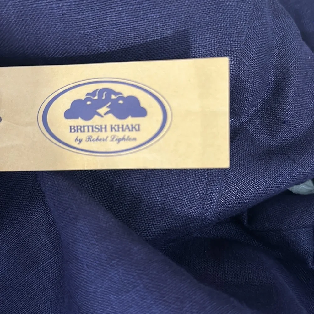 Vintage 1980’s British Khaki 100% Linen Dress with Tags!! size 6 - Picture 5 of 7